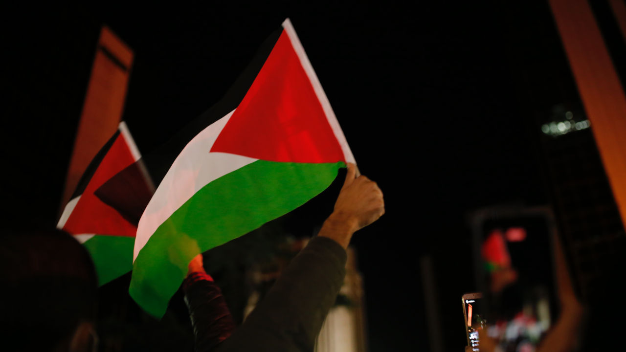 Le drapeau de la Palestine.